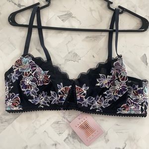 Savage X Fenty Floral Lace Bralette NWT